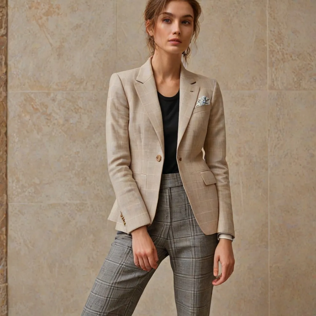 Jakie spodnie do marynarki w kratę?