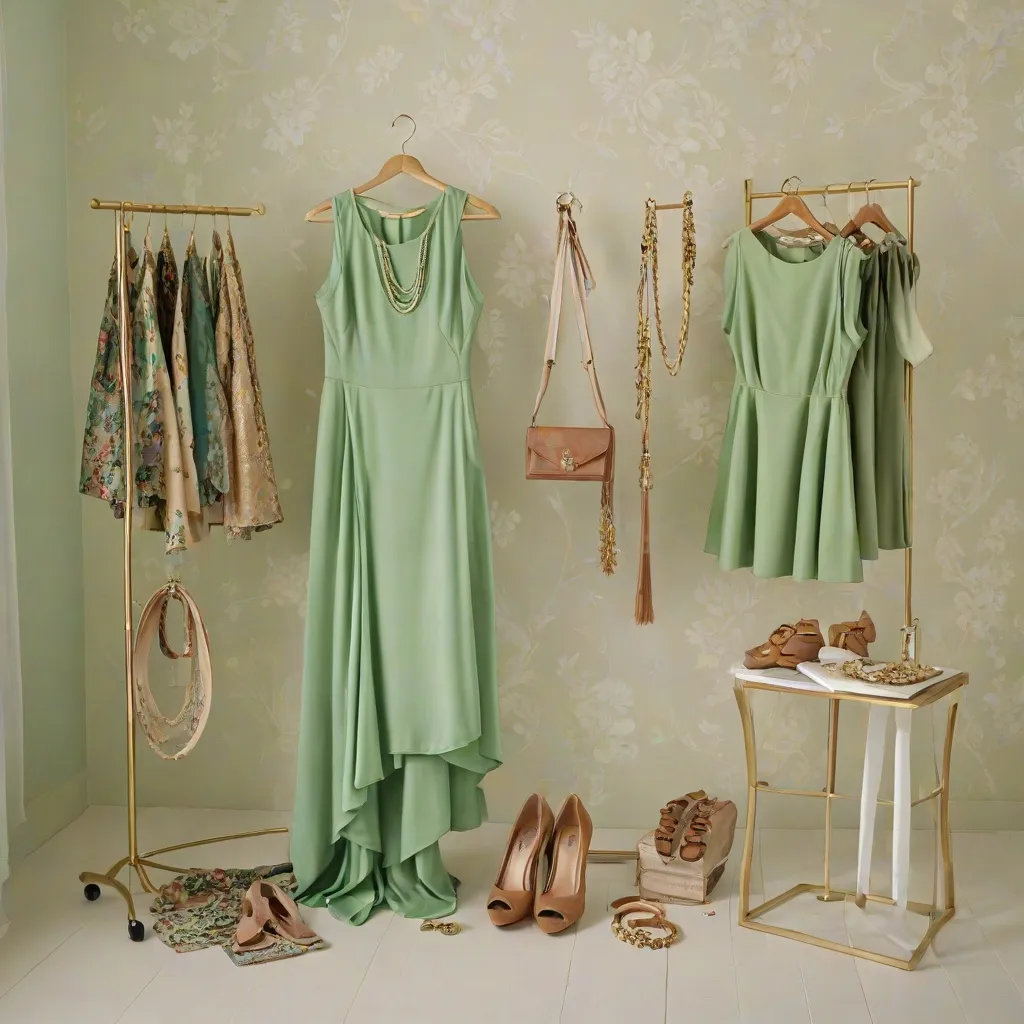 Jakie dodatki pasują do zielonej sukienki na wesele?